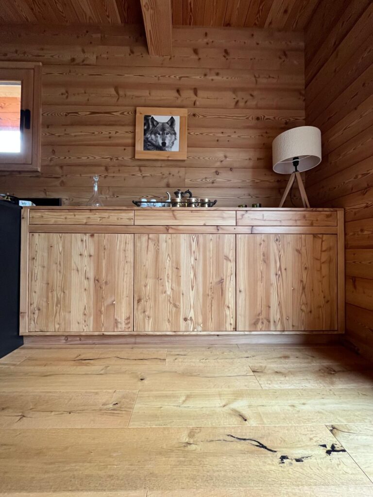 Buffet en bois sur mesure à Grenoble