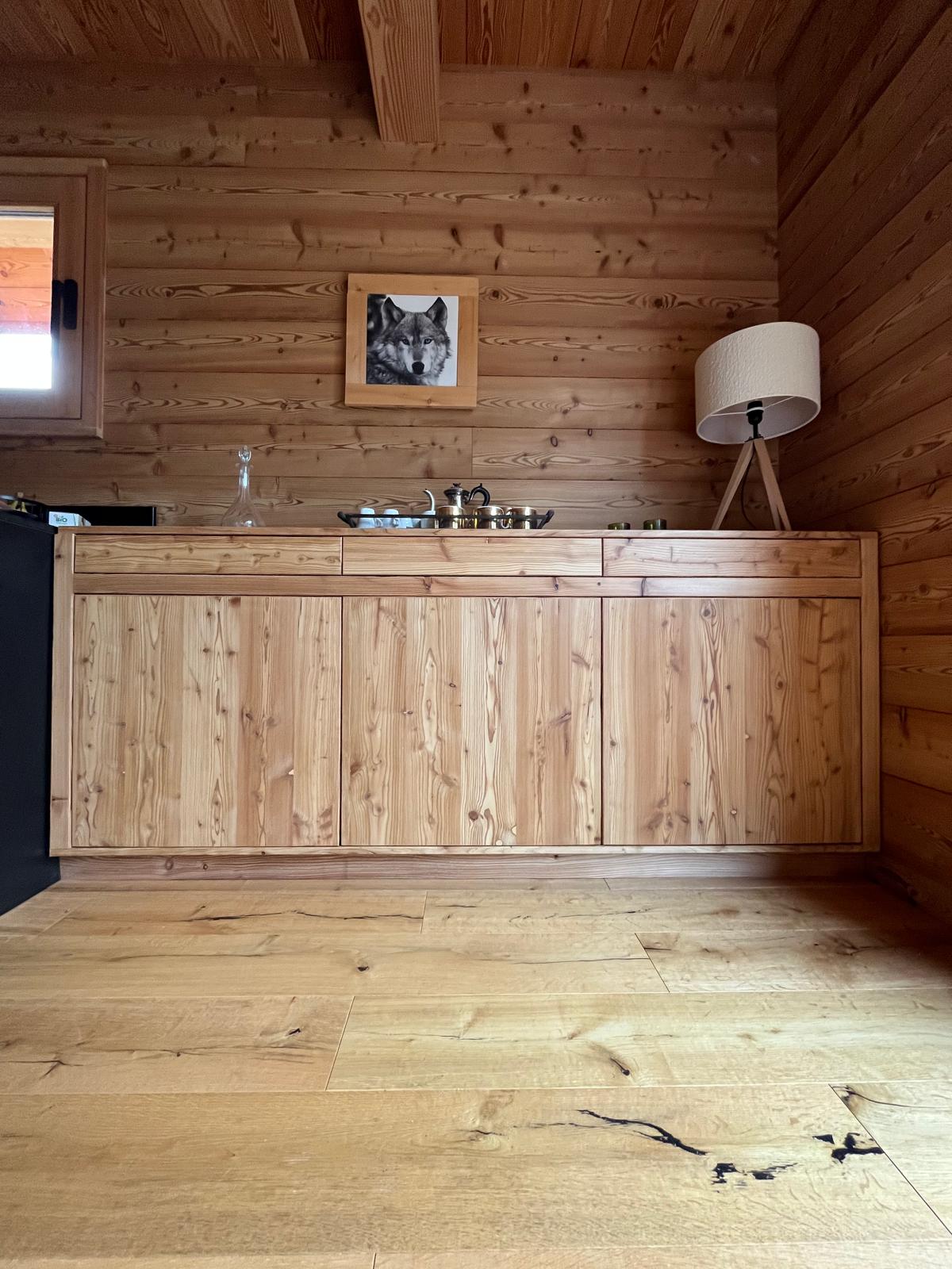 Buffet en bois sur mesure à Grenoble