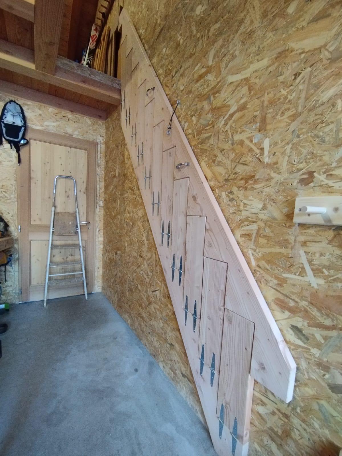 Escalier en bois pliable à Grenoble