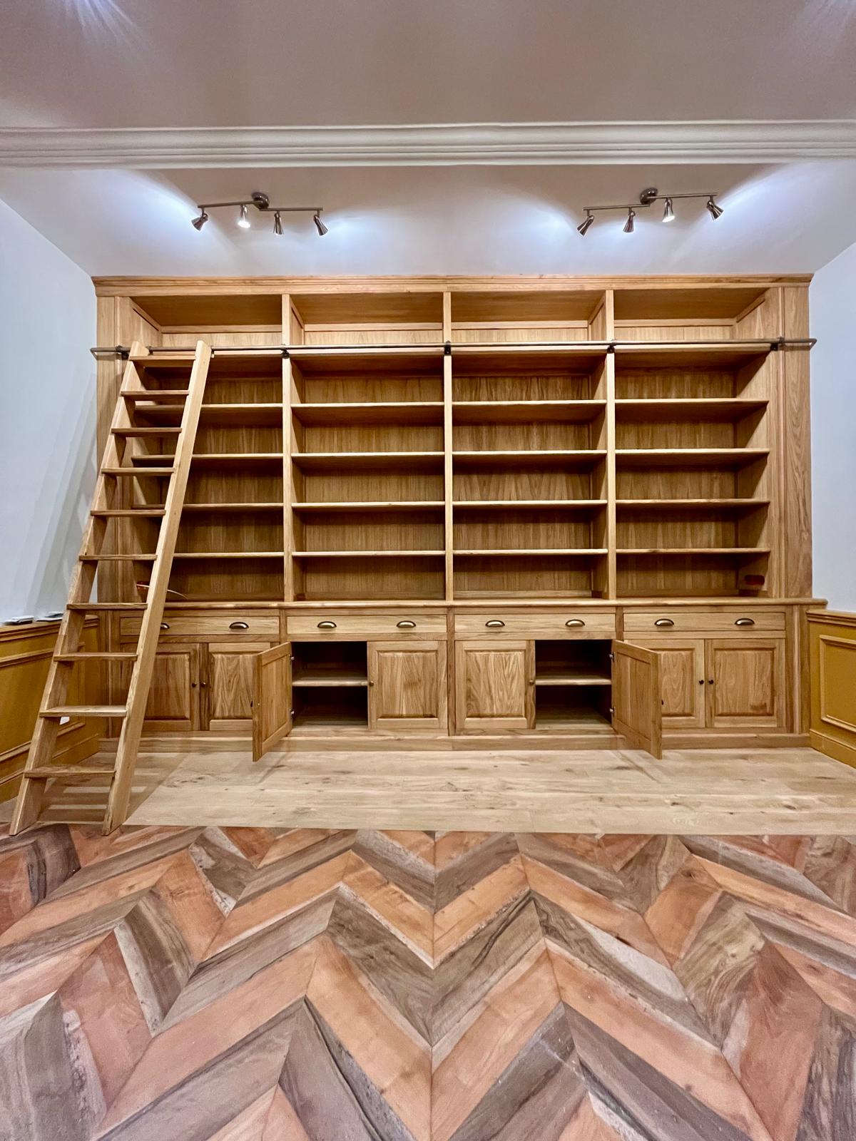 Bibliothèque sur mesure menuiserie Noyarey